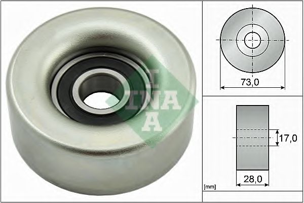 INA - 532 0783 10 - Паразитный / ведущий ролик, поликлиновой ремень (Ременный привод)