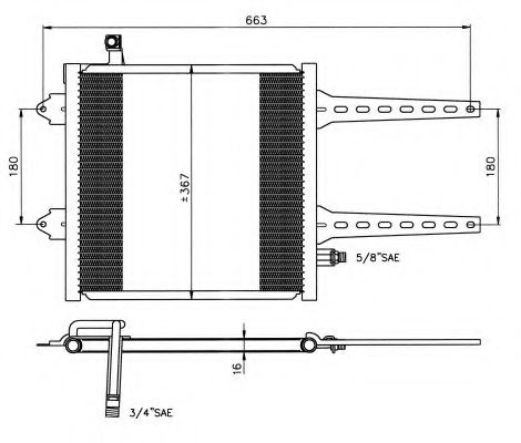 NRF - 35049 - Конденсатор, кондиционер (Кондиционер)