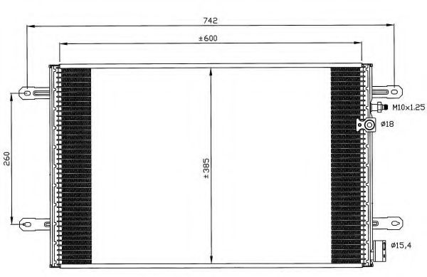 NRF - 35605 - Конденсатор, кондиционер (Кондиционер)