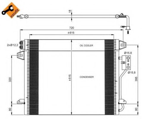 NRF - 35928 - Конденсатор, кондиционер (Кондиционер)