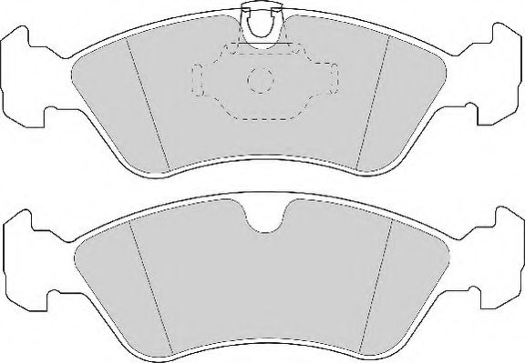 NECTO - FD6709N - Комплект тормозных колодок, дисковый тормоз (Тормозная система)