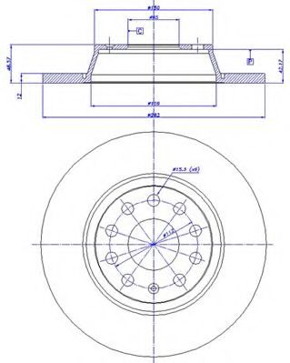 CAR - 142.1024 - Тормозной диск (Тормозная система)