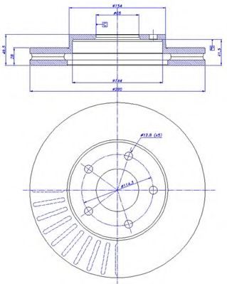 CAR - 142.601 - Тормозной диск (Тормозная система)