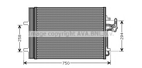 AVA QUALITY COOLING - FD5427 - Конденсатор, кондиционер