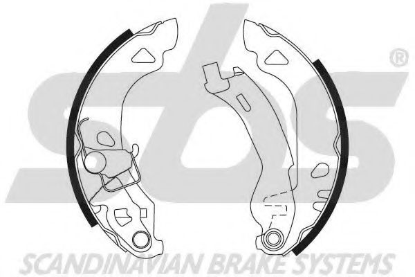 SBS - 18682723547 - Комплект тормозных колодок (Тормозная система)
