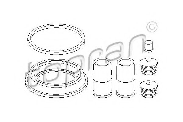 TOPRAN - 111 223 - Ремкомплект, тормозной суппорт (Тормозная система)