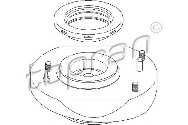 TOPRAN - 700 358 - Опора стойки амортизатора