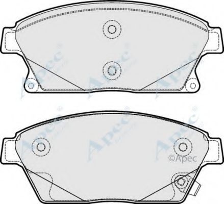 APEC BRAKING - PAD1772 - Комплект тормозных колодок, дисковый тормоз (Тормозная система)