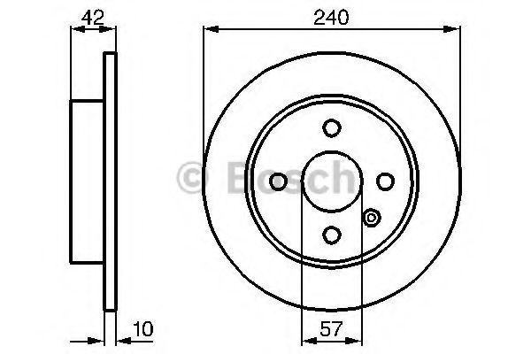 BOSCH - 0 986 478 882 - Тормозной диск (Тормозная система)