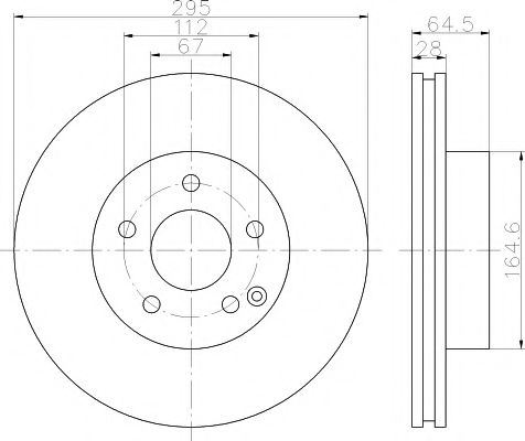 HELLA PAGID - 8DD 355 114-201 - Тормозной диск (Тормозная система)