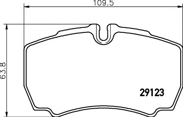 HELLA PAGID - 8DB 355 005-421 - Комплект тормозных колодок, дисковый тормоз (Тормозная система)