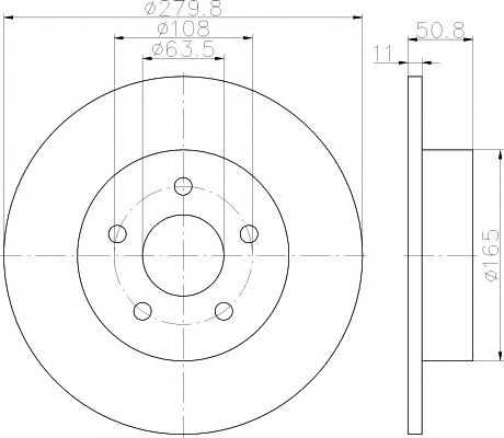 HELLA PAGID - 8DD 355 118-211 - Тормозной диск (Тормозная система)