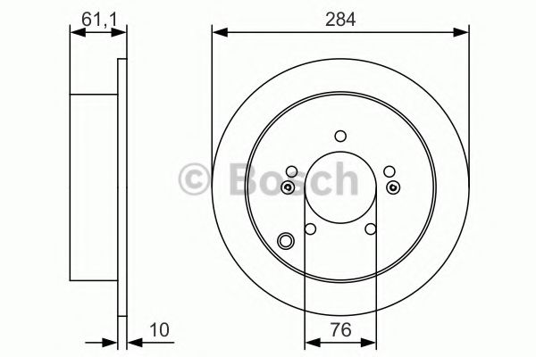 BOSCH - 0 986 479 U37 - Тормозной диск (Тормозная система)