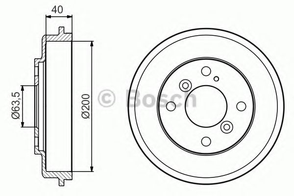 BOSCH - 0 986 477 240 - Тормозной барабан (Тормозная система)