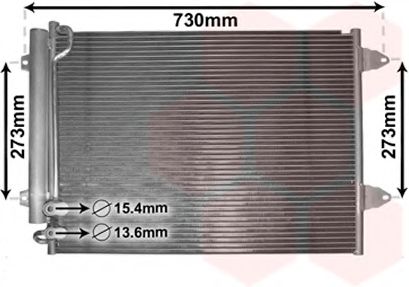 VAN WEZEL - 58005225 - Конденсатор, кондиционер (Кондиционер)