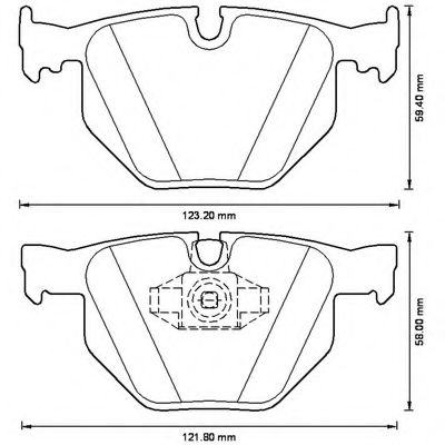 BENDIX - 573228B - Комплект тормозных колодок, дисковый тормоз