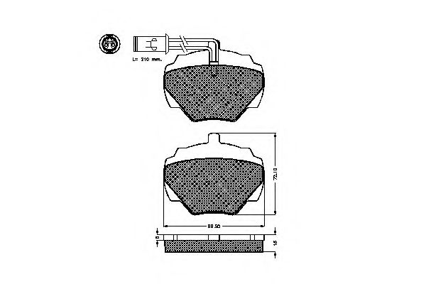 SPIDAN - 31294 - Комплект тормозных колодок, дисковый тормоз