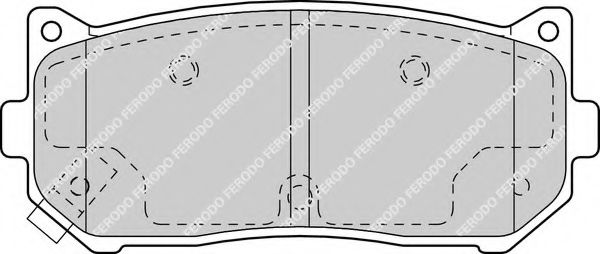 FERODO - FDB1569 - Комплект тормозных колодок, дисковый тормоз (Тормозная система)
