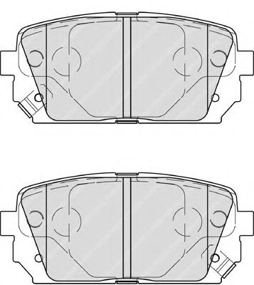 FERODO - FDB4193 - Комплект тормозных колодок, дисковый тормоз (Тормозная система)