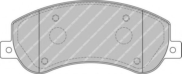 FERODO - FVR1928 - Комплект тормозных колодок, дисковый тормоз (Тормозная система)