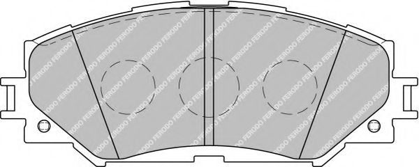 FERODO - FSL1891 - Комплект тормозных колодок, дисковый тормоз (Тормозная система)