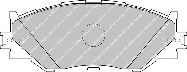 FERODO - FSL1936 - Комплект тормозных колодок, дисковый тормоз (Тормозная система)