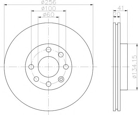 MINTEX - MDK0158 - Комплект тормозов, дисковый тормозной механизм (Тормозная система)