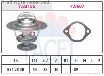 FACET - 7.8215 - Термостат, охлаждающая жидкость