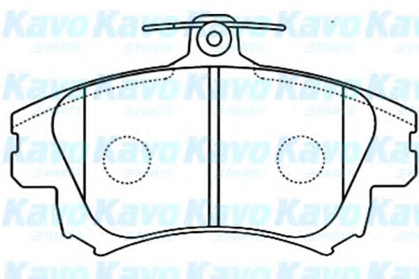 KAVO PARTS - BP-5542 - Комплект тормозных колодок, дисковый тормоз (Тормозная система)