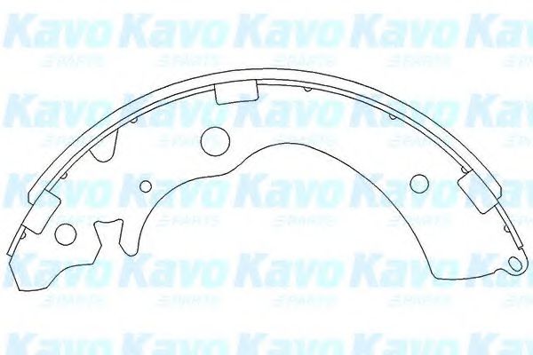 KAVO PARTS - KBS-2901 - Комплект тормозных колодок (Тормозная система)