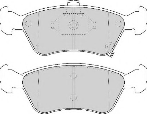 NECTO - FD6840N - Комплект тормозных колодок, дисковый тормоз (Тормозная система)