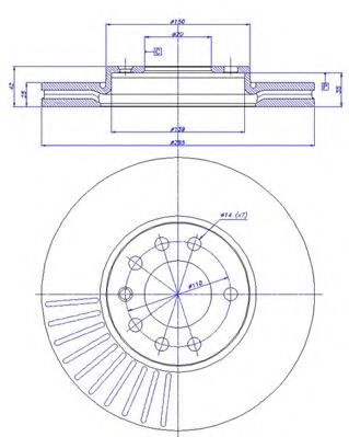 CAR - 142.031 - Тормозной диск (Тормозная система)