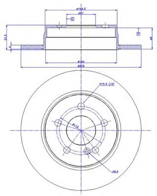 CAR - 142.1362 - Тормозной диск (Тормозная система)