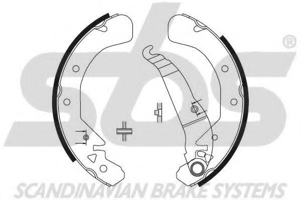 SBS - 18492736589 - Комплект тормозных колодок (Тормозная система)