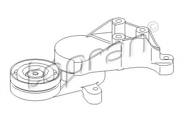 TOPRAN - 109 799 - Натяжитель ремня, клиновой зубча (Ременный привод)