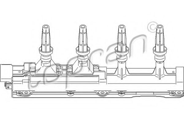 TOPRAN - 721 905 - Катушка зажигания (Система зажигания)