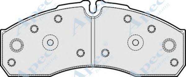 APEC BRAKING - PAD1921 - Комплект тормозных колодок, дисковый тормоз (Тормозная система)