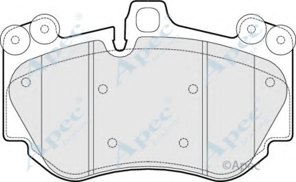 APEC BRAKING - PAD1483 - Комплект тормозных колодок, дисковый тормоз (Тормозная система)