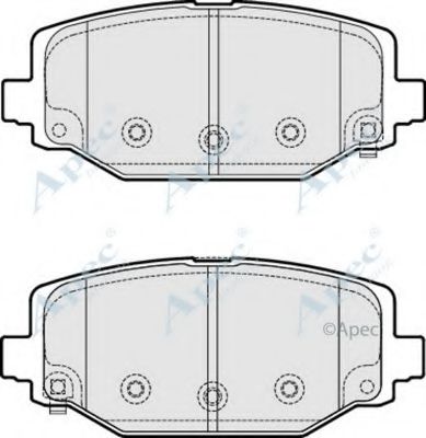 APEC BRAKING - PAD1879 - Комплект тормозных колодок, дисковый тормоз (Тормозная система)