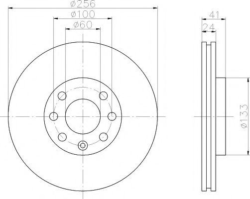 HELLA PAGID - 8DD 355 106-051 - Тормозной диск (Тормозная система)