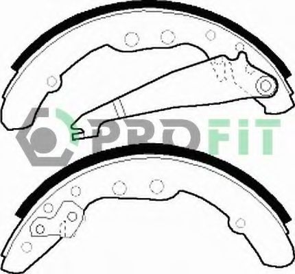 PROFIT - 5001-0409 - Комплект тормозных колодок (Тормозная система)