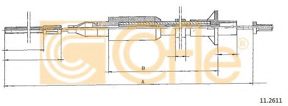 COFLE - 11.2611 - Трос, управление сцеплением (Система сцепления)