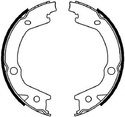 FERODO - FSB4021 - Комплект тормозных колодок, стояночная тормозная система (Тормозная система)