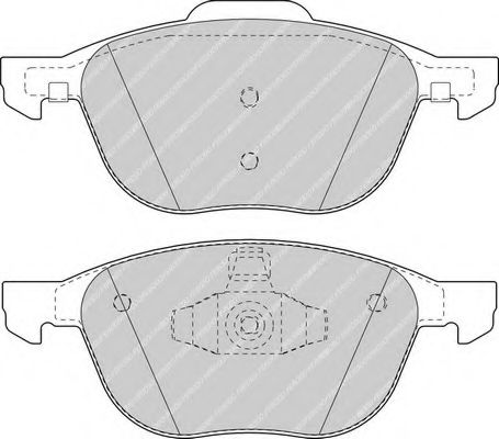 FERODO - FDB1594 - Комплект тормозных колодок, дисковый тормоз (Тормозная система)