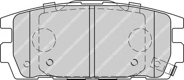 FERODO - FDB1841 - Комплект тормозных колодок, дисковый тормоз (Тормозная система)