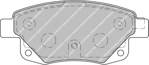 FERODO - FVR1930 - Комплект тормозных колодок, дисковый тормоз (Тормозная система)
