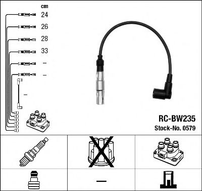 NGK - 0579 - Комплект проводов зажигания (Система зажигания)