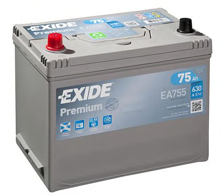 EXIDE - _EA755 - Стартерная аккумуляторная батарея (Система стартера)