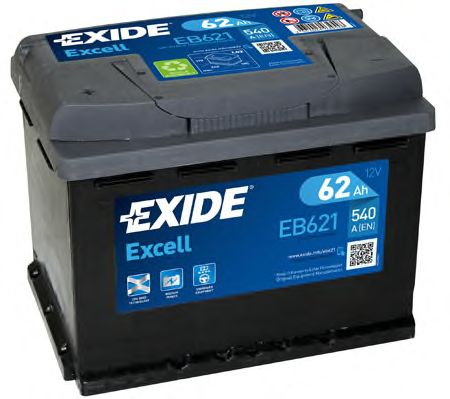 EXIDE - _EB621 - Стартерная аккумуляторная батарея (Система стартера)