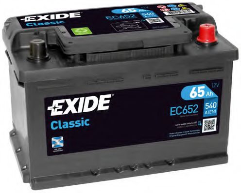 EXIDE - _EC652 - Стартерная аккумуляторная батарея (Система стартера)